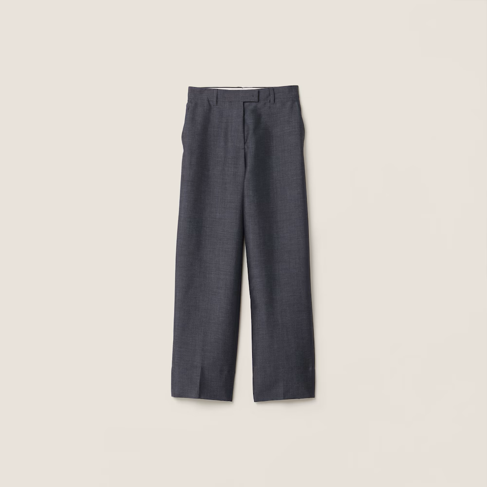 Miu Miu Kid Mohair Pants in Anthracite Gray — UFO No More
